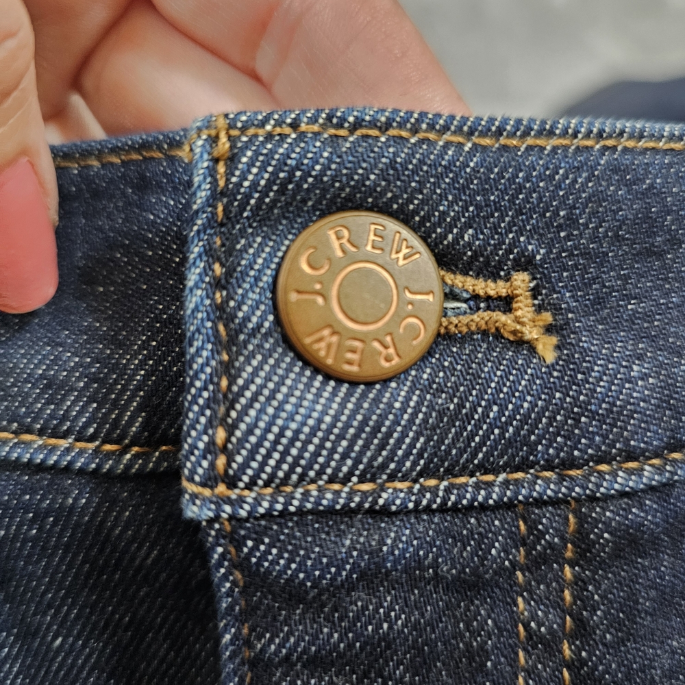 J.Crew Stovepipe Jeans Straight Leg Women's Size 31 Denim Blue Signature Stretch - Picture 15 of 16
